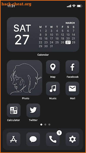 Wow Black Theme, Full HD Theme screenshot