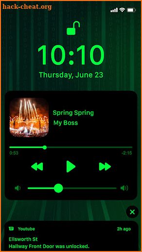 Wow Green Black Theme screenshot