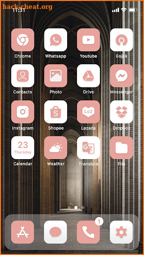 Wow Salmon White Theme screenshot