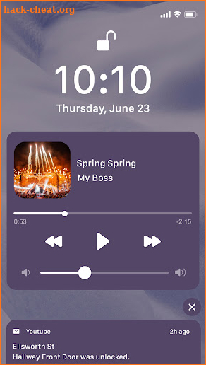 Wow Violet Theme - HD Theme screenshot