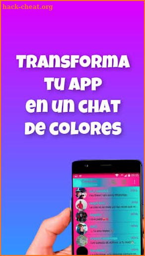 WP Plus 2019 Chat De Colores Rosado Azul Guia screenshot