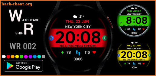 WR 002 Digital Watch Face screenshot