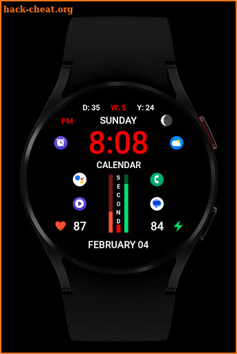 WR 012 Digital Watch Face screenshot