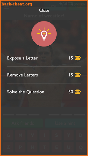 Wrestler quiz screenshot