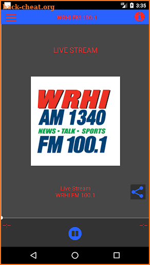 WRHI FM 100.1 screenshot