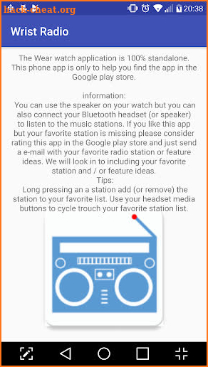 Wrist Radio screenshot