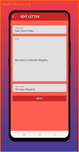 Write a Letter to Santa Claus screenshot