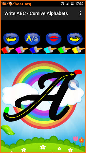 Write ABC - Cursive Alphabets - AdFree screenshot