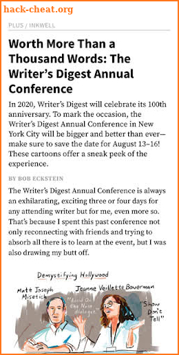 Writer's Digest Magazine screenshot