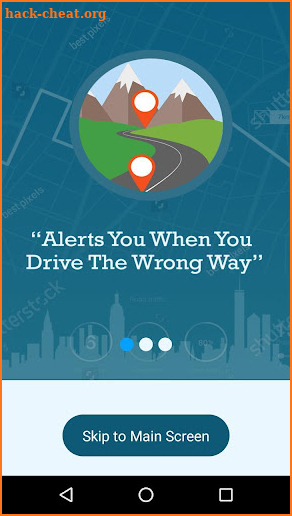 Wrong Way Driver Alert screenshot