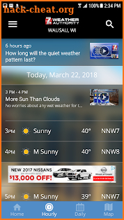 WSAW WZAW Weather Authority screenshot