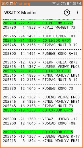 WSJT-X Monitor Pro screenshot