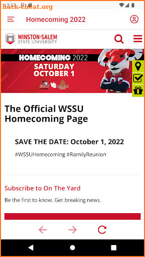 WSSU Alumni screenshot