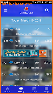 WTOK Weather screenshot