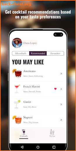 Wunderbar Cocktails screenshot