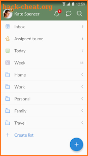 Wunderlist: To-Do List & Tasks screenshot