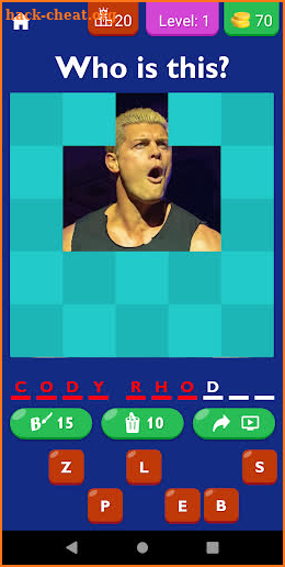 WWE Guess The Wrestler Game screenshot