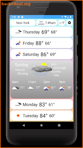 WWeather screenshot