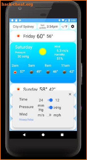 WWeather screenshot