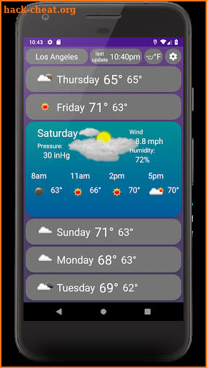 WWeather screenshot