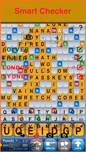 WWF Friend Scrabble Wordfeud Solve Cheat Help Find screenshot