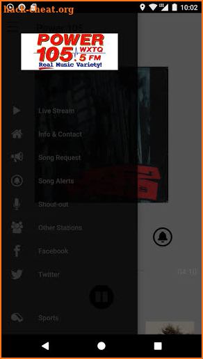 WXTQ Power 105 screenshot