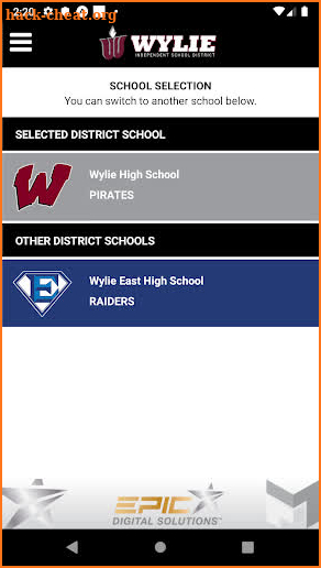 Wylie ISD Athletics screenshot