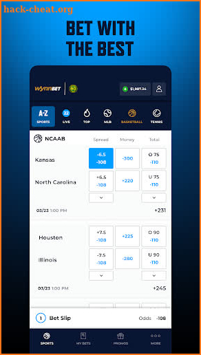 WynnBET: MA Sportsbook screenshot