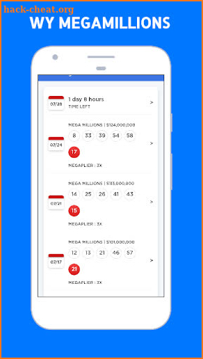 Wyoming Lottery Results screenshot