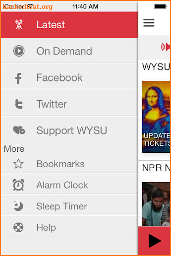 WYSU Public Radio App screenshot