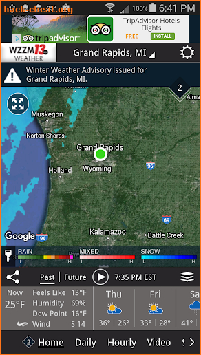 WZZM 13 Weather screenshot