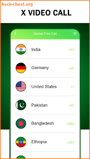 X Global Call - Global phone screenshot