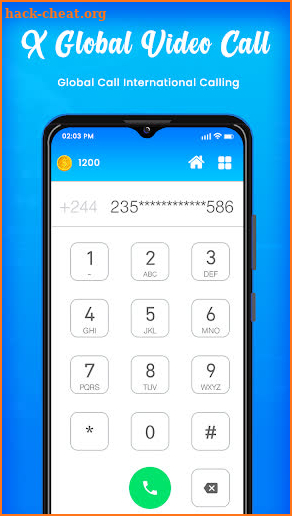 X Global International Call screenshot