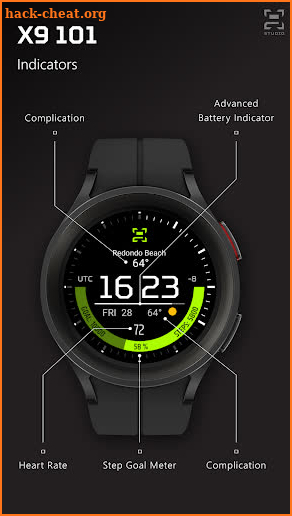 X9 101: Digital Watch Face screenshot