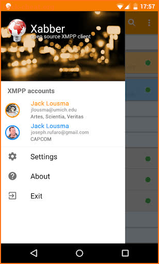 Xabber screenshot