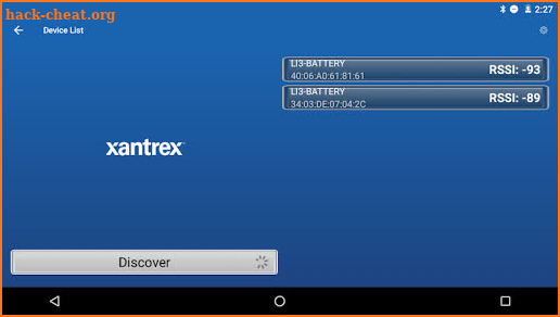 Xantrex Battery screenshot