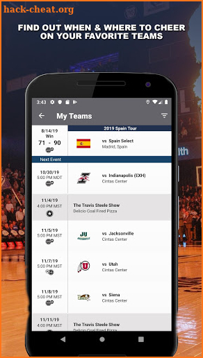 Xavier Musketeers Gameday screenshot