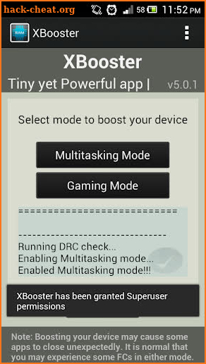 XBooster *ROOT* - Smart app screenshot