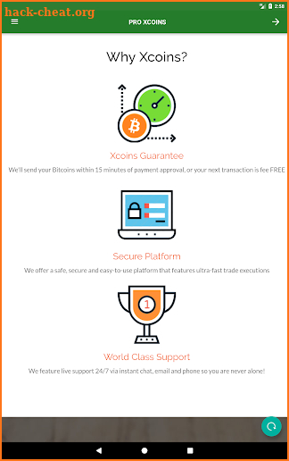 xCoins Platform screenshot