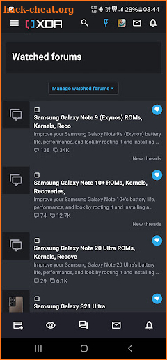 XDA Forum (Unofficial) screenshot