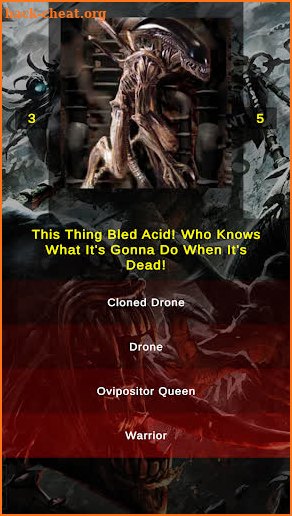 Xenomorph Alien Quiz screenshot