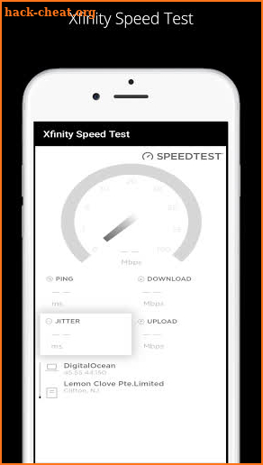 Xfinity xFi Speed Test screenshot