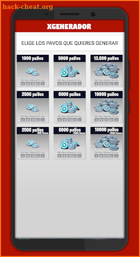 XGenerador - Gift card Sorteos de pavos y tarjetas screenshot