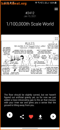 XKCD Viewer screenshot