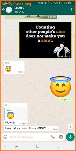 XL Emoji Sticker for WhatsApp (WAStickerApps) screenshot