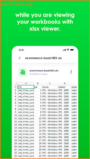 Xlsx File Reader with Xls Viewer screenshot