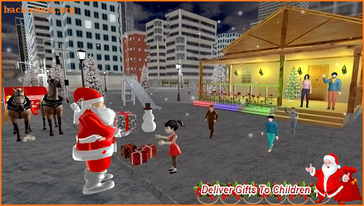 Xmas Santa Sleigh Rush Gift Delivery screenshot