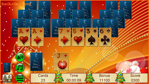 Xmas TriPeaks Solitaire screenshot