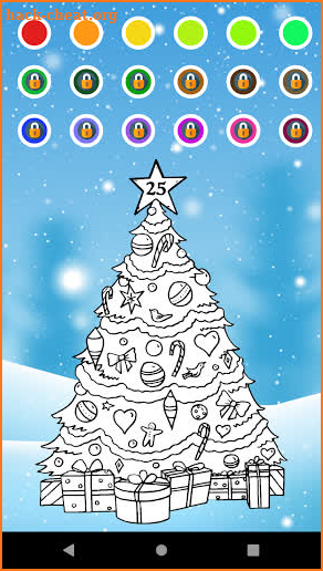 Xmass coloring screenshot