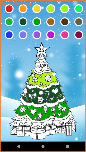 Xmass coloring screenshot